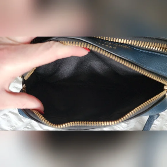 Like New Marc Jacobs Calfskin Softshot 21 Crossbody Bag Navy - Picture 8 of 10